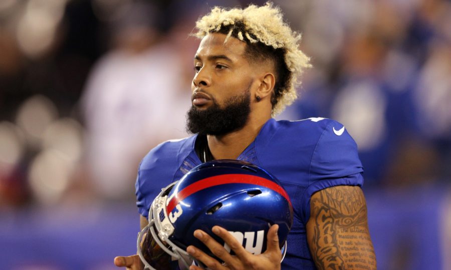 Nov 14, 2016; East Rutherford, NJ, USA; New York Giants wide receiver Odell Beckham Jr. (13) during warmups before a game against the Cincinnati Bengals at MetLife Stadium. Mandatory Credit: Brad Penner-USA TODAY Sports